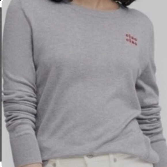 🩶 BR Ciao Ciao Grey Sweater, size M - Picture 1 of 5